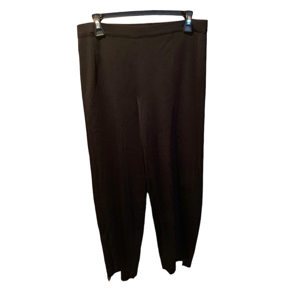 Exclusively Misook Pull On Black Pants Medium